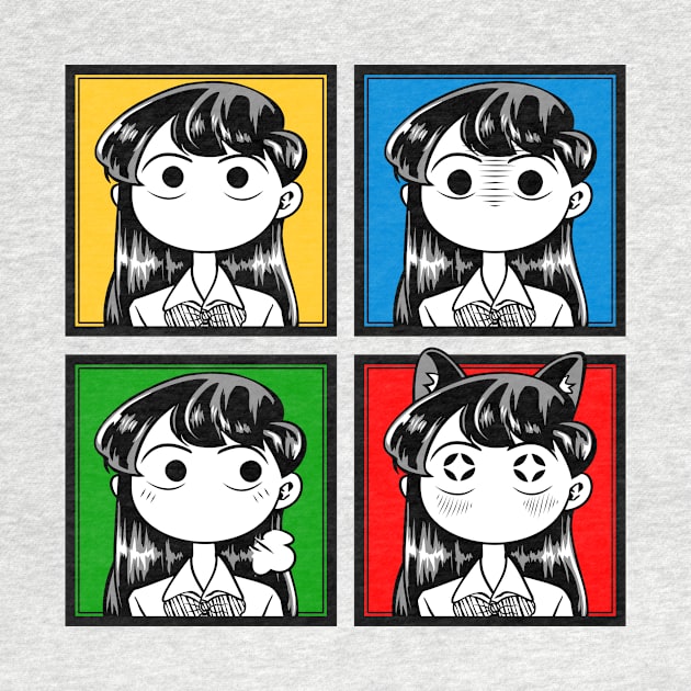 Komi-san Faces by gamergeek